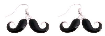 Mustache earrings